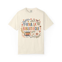 Load image into Gallery viewer, Viva La Bibliothèque Literary Folk Art Tee