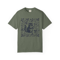Load image into Gallery viewer, Folk Art Blackberry Raccoon Tee