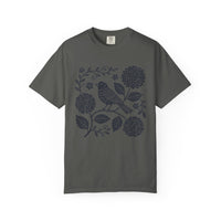 Load image into Gallery viewer, Folk Art Bird &amp; Hydrangea Tee