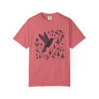 Load image into Gallery viewer, Folk Art Floral Hummingbird Tee