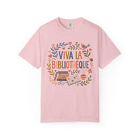 Load image into Gallery viewer, Viva La Bibliothèque Literary Folk Art Tee