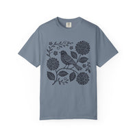 Load image into Gallery viewer, Folk Art Bird &amp; Hydrangea Tee