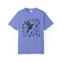 Load image into Gallery viewer, Folk Art Floral Hummingbird Tee