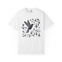 Load image into Gallery viewer, Folk Art Floral Hummingbird Tee