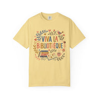 Load image into Gallery viewer, Viva La Bibliothèque Literary Folk Art Tee