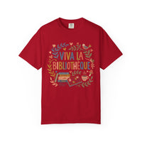 Load image into Gallery viewer, Viva La Bibliothèque Literary Folk Art Tee