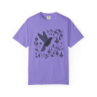 Load image into Gallery viewer, Folk Art Floral Hummingbird Tee