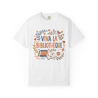 Load image into Gallery viewer, Viva La Bibliothèque Literary Folk Art Tee