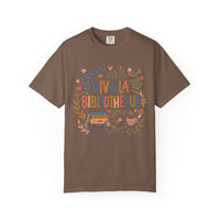 Load image into Gallery viewer, Viva La Bibliothèque Literary Folk Art Tee