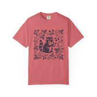 Load image into Gallery viewer, Folk Art Blackberry Raccoon Tee