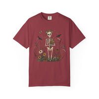 Load image into Gallery viewer, Floral Skeleton Graphic Tee