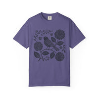 Load image into Gallery viewer, Folk Art Bird &amp; Hydrangea Tee