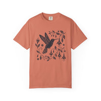 Load image into Gallery viewer, Folk Art Floral Hummingbird Tee