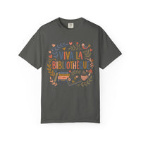 Load image into Gallery viewer, Viva La Bibliothèque Literary Folk Art Tee