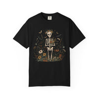 Load image into Gallery viewer, Floral Skeleton Graphic Tee