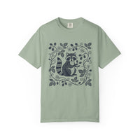 Load image into Gallery viewer, Folk Art Blackberry Raccoon Tee