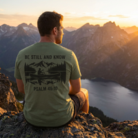Load image into Gallery viewer, Be Still and Know — Psalm 46:10 Tee