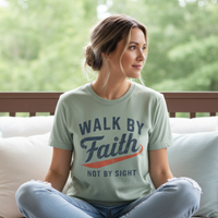Load image into Gallery viewer, Walk By Faith Not By Sight Tee