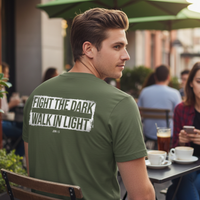 Load image into Gallery viewer, Fight the Dark, Walk in Light Tee