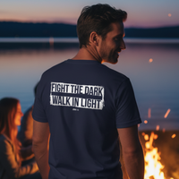 Load image into Gallery viewer, Fight the Dark, Walk in Light Tee