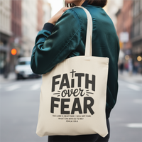 Load image into Gallery viewer, Faith Over Fear Tote
