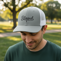 Load image into Gallery viewer, &#39;Blessed&#39; Embroidered Cap
