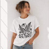Load image into Gallery viewer, Wildflower Linocut Graphic Tee
