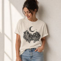 Load image into Gallery viewer, Crescent Moon Wildflower Tee