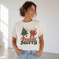 Load image into Gallery viewer, Feelin’ Merry Holiday Tee