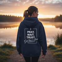 Load image into Gallery viewer, Pray Wait Trust Hoodie