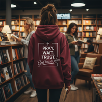 Load image into Gallery viewer, Pray Wait Trust Hoodie