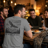 Load image into Gallery viewer, Rise on Wings Like Eagles — Isaiah 40:31 Tee
