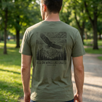 Load image into Gallery viewer, Rise on Wings Like Eagles — Isaiah 40:31 Tee