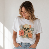 Load image into Gallery viewer, Tropical Skull Graphic Tee
