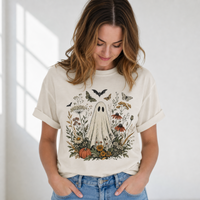 Load image into Gallery viewer, Vintage Wildflower Ghost Tee