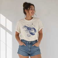 Load image into Gallery viewer, Coastal Lobster Graphic Tee