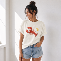 Load image into Gallery viewer, Watercolor Lobster Graphic Tee