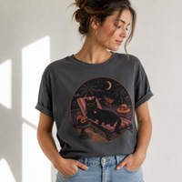 Load image into Gallery viewer, Midnight Poolside Cat Tee