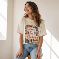 Load image into Gallery viewer, Viva La Bibliothèque Book Tee