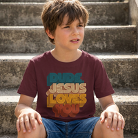 Load image into Gallery viewer, (Youth) Dude, Jesus Loves You Tee
