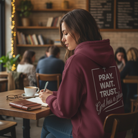 Load image into Gallery viewer, Pray Wait Trust Hoodie